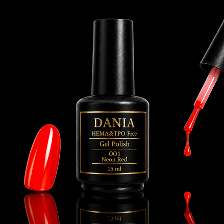 DANIÀ Gel Polish 001 Neon Red 15 ml