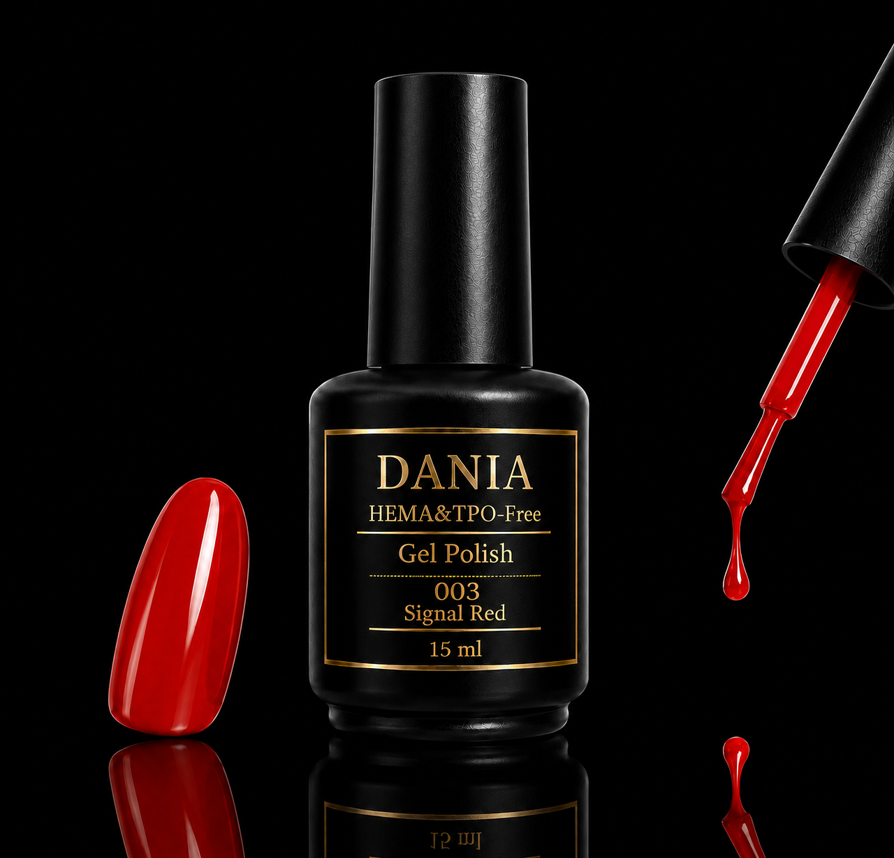 003 Signal Red | Gel Polish HEMA & TPO Free 15ml