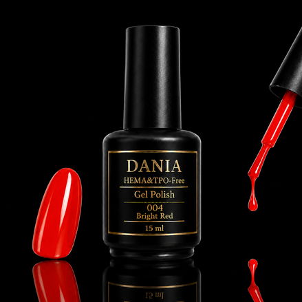 DANIÀ Gel Polish 004 Bright Red 15 ml