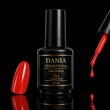 DANIÀ Gel Polish 014 Coral Red 15 ml