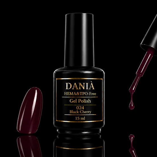 024 Black Cherry | Gel Polish HEMA & TPO Free 15ml