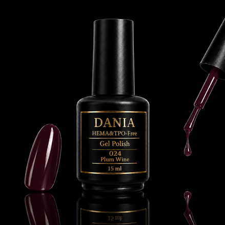 DANIÀ Gel Polish 024 Plum Wine 15 ml