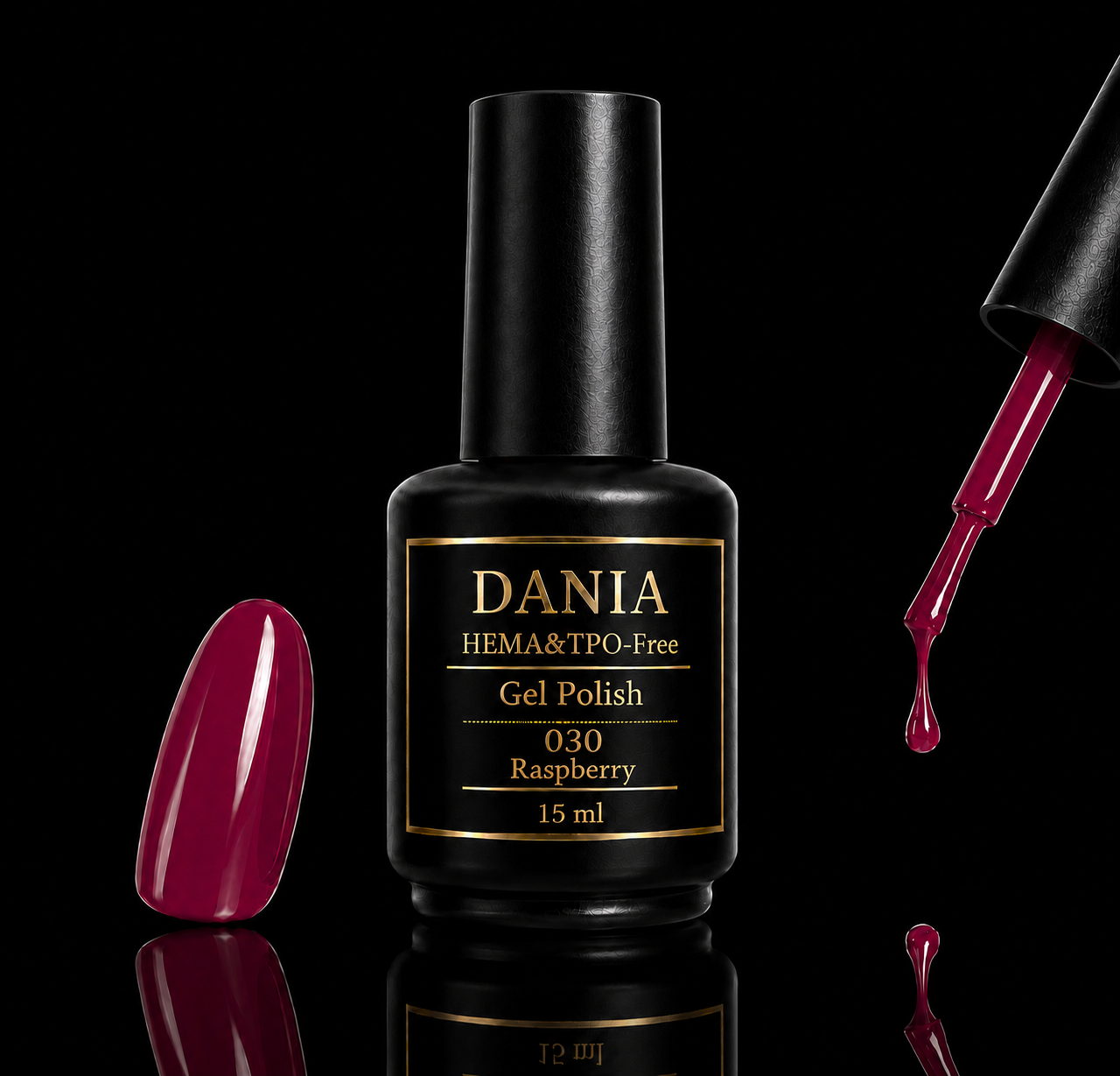 030 Raspberry | Gel Polish HEMA & TPO Free 15ml