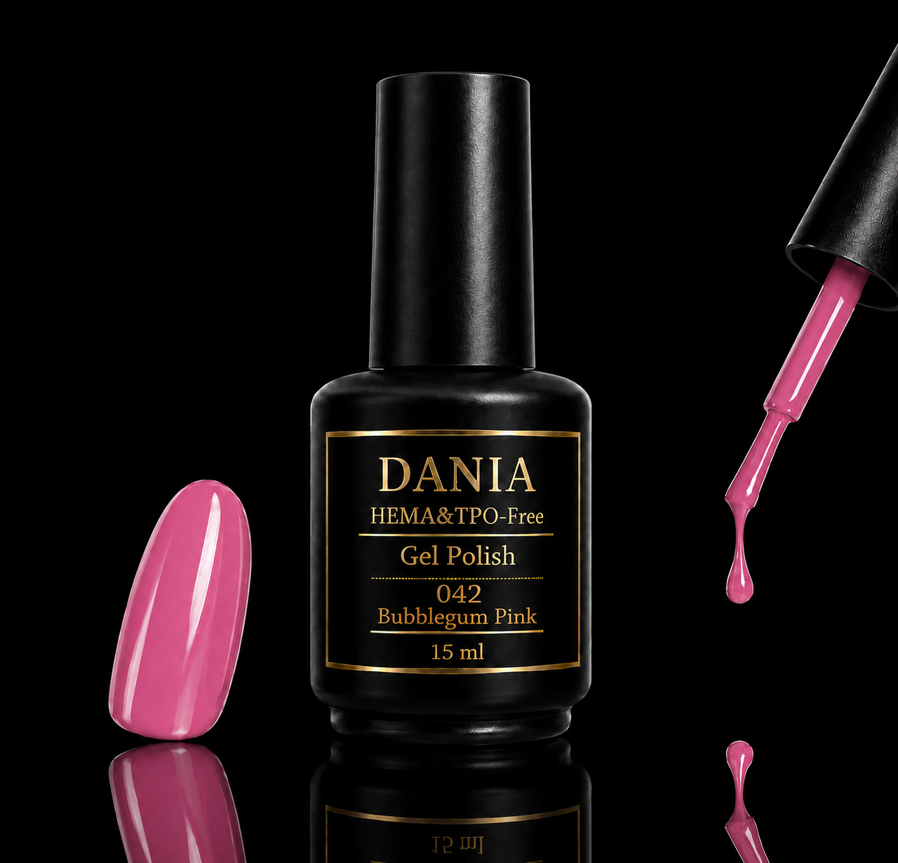 042 Bubblegum Pink | Gel Polish HEMA & TPO Free 15ml