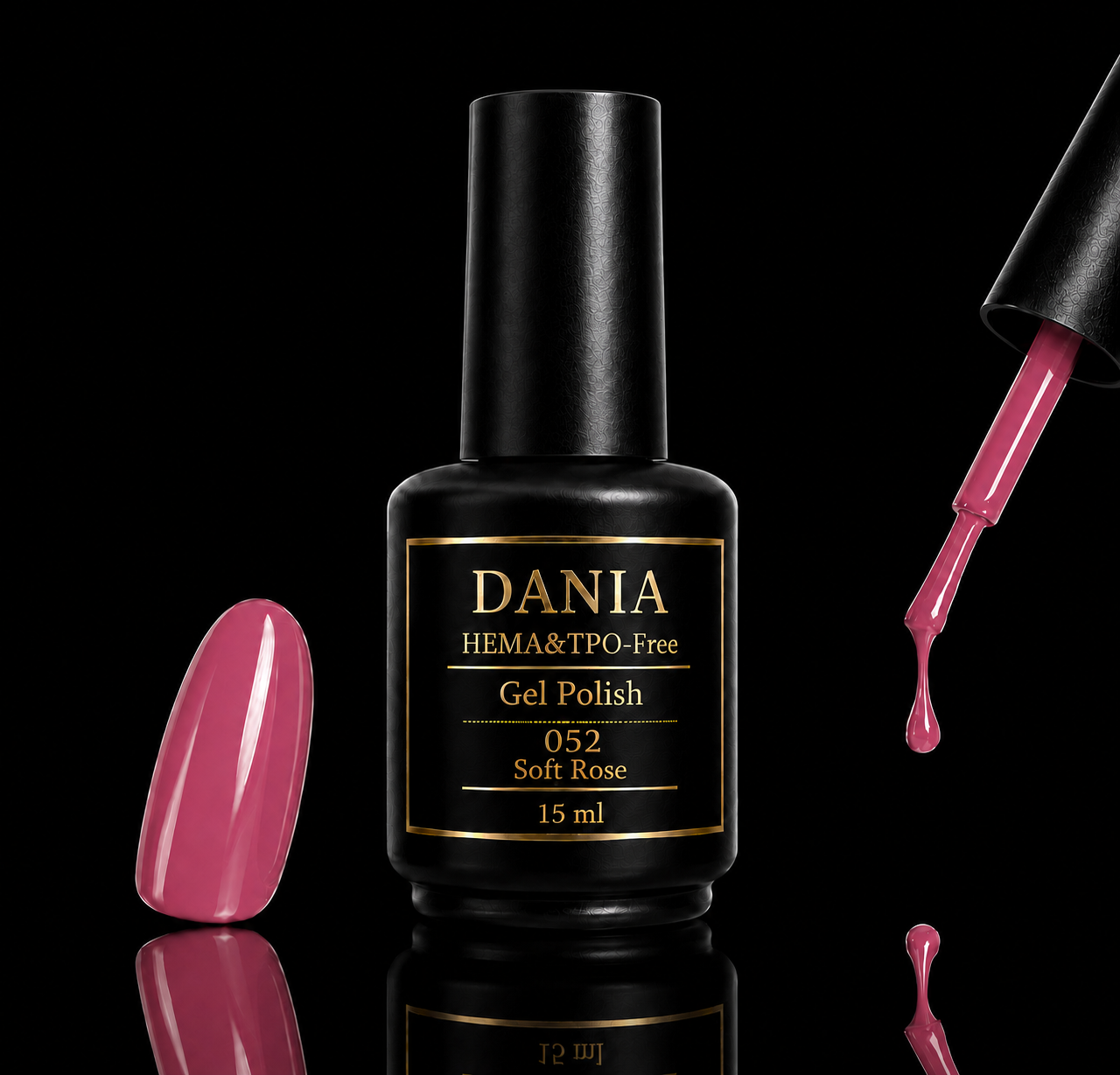 052 Soft Rose | Gel Polish HEMA & TPO Free 15ml