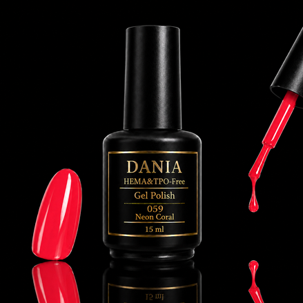 DANIÀ Gel Polish 059 Neon Coral 15 ml