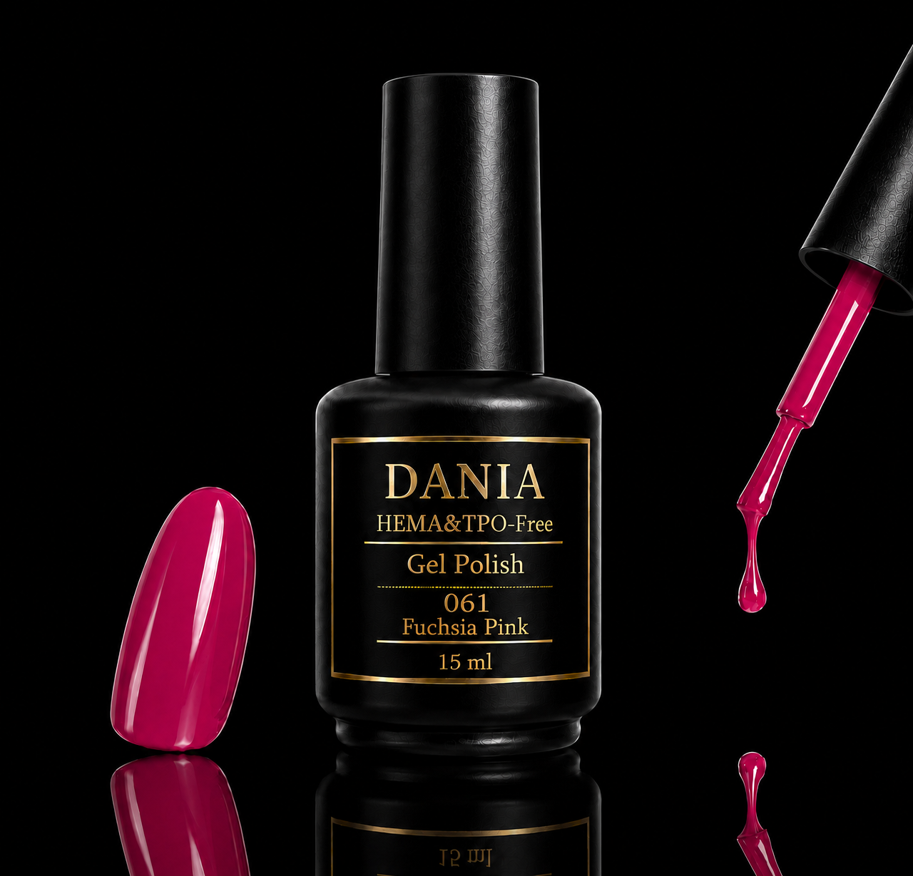 061 Fuchsia Pink | Gel Polish HEMA & TPO Free 15ml
