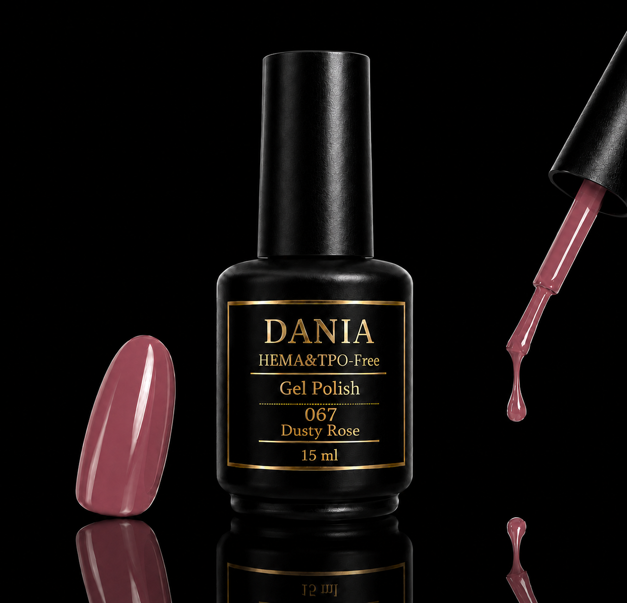 067 Dusty Rose | Gel Polish HEMA & TPO Free 15ml
