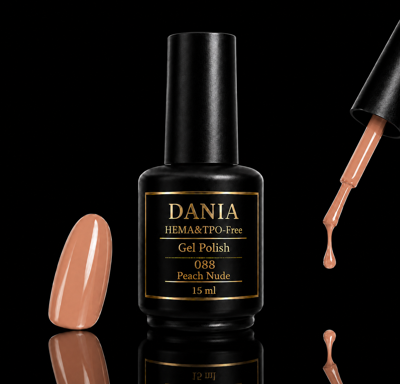 088 Peach Nude | Gel Polish HEMA & TPO Free 15ml