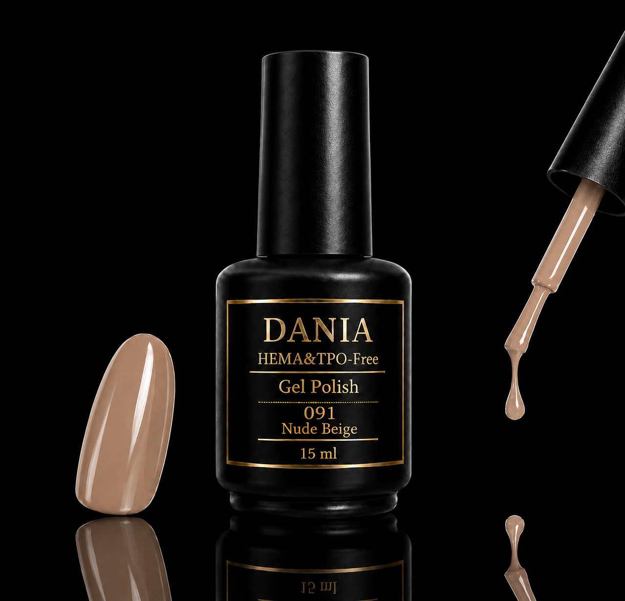 091 Nude Beige | Gel Polish HEMA & TPO Free 15ml
