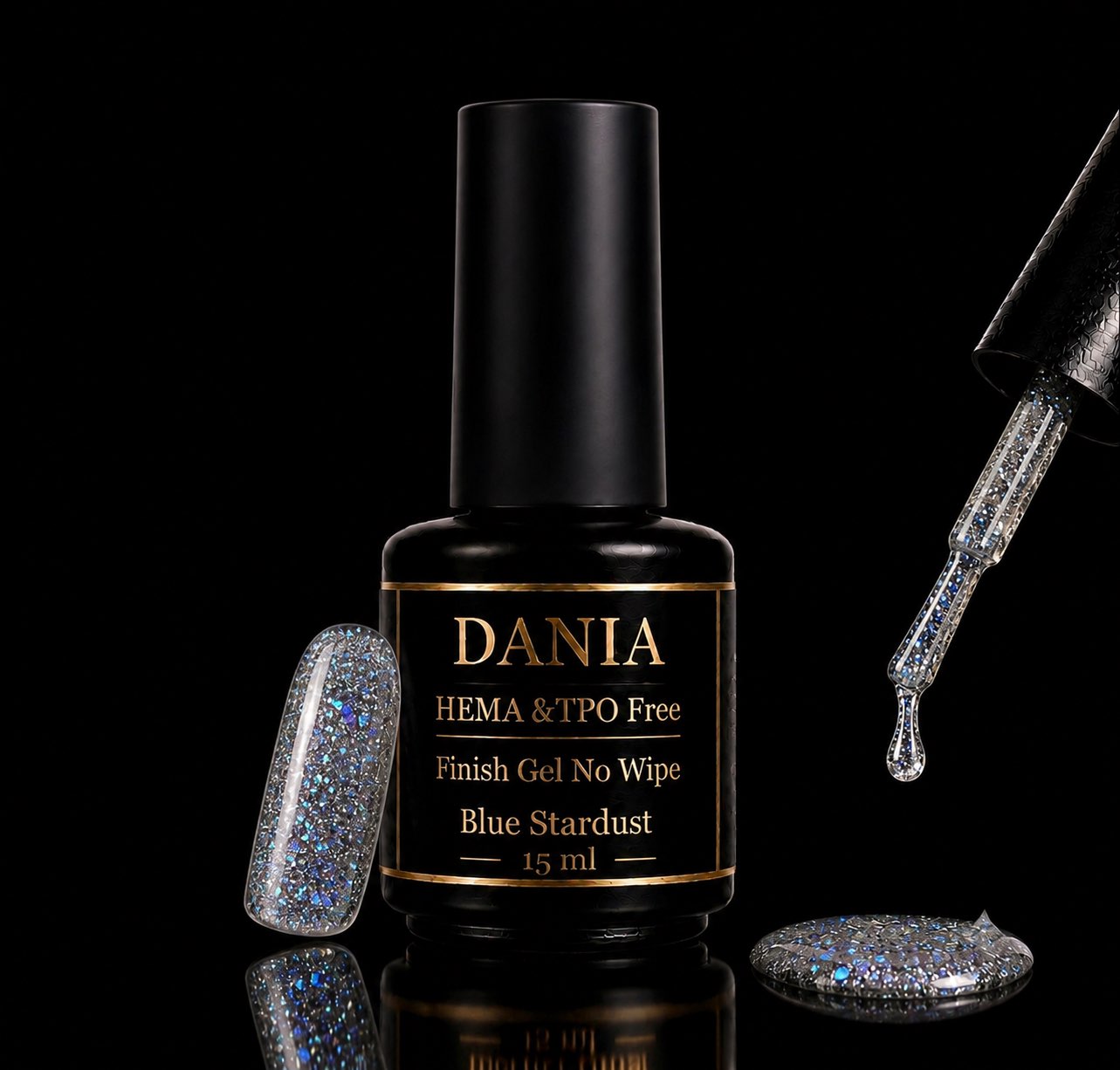 Blue Stardust – Finish Gel No Wipe 15ml