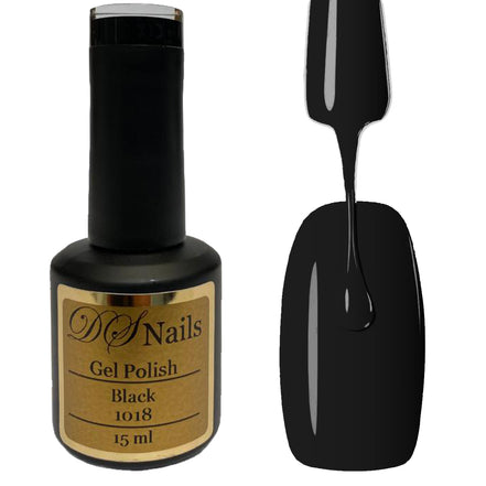 DS Nails Black Soak off Gel Polish 15ml