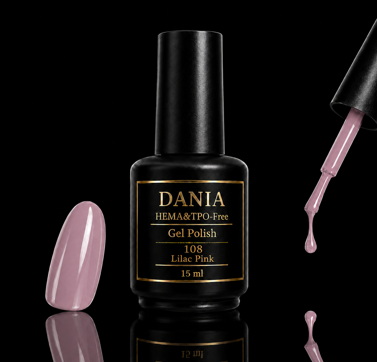 108 Lilac Pink | Gel Polish HEMA & TPO Free 15ml