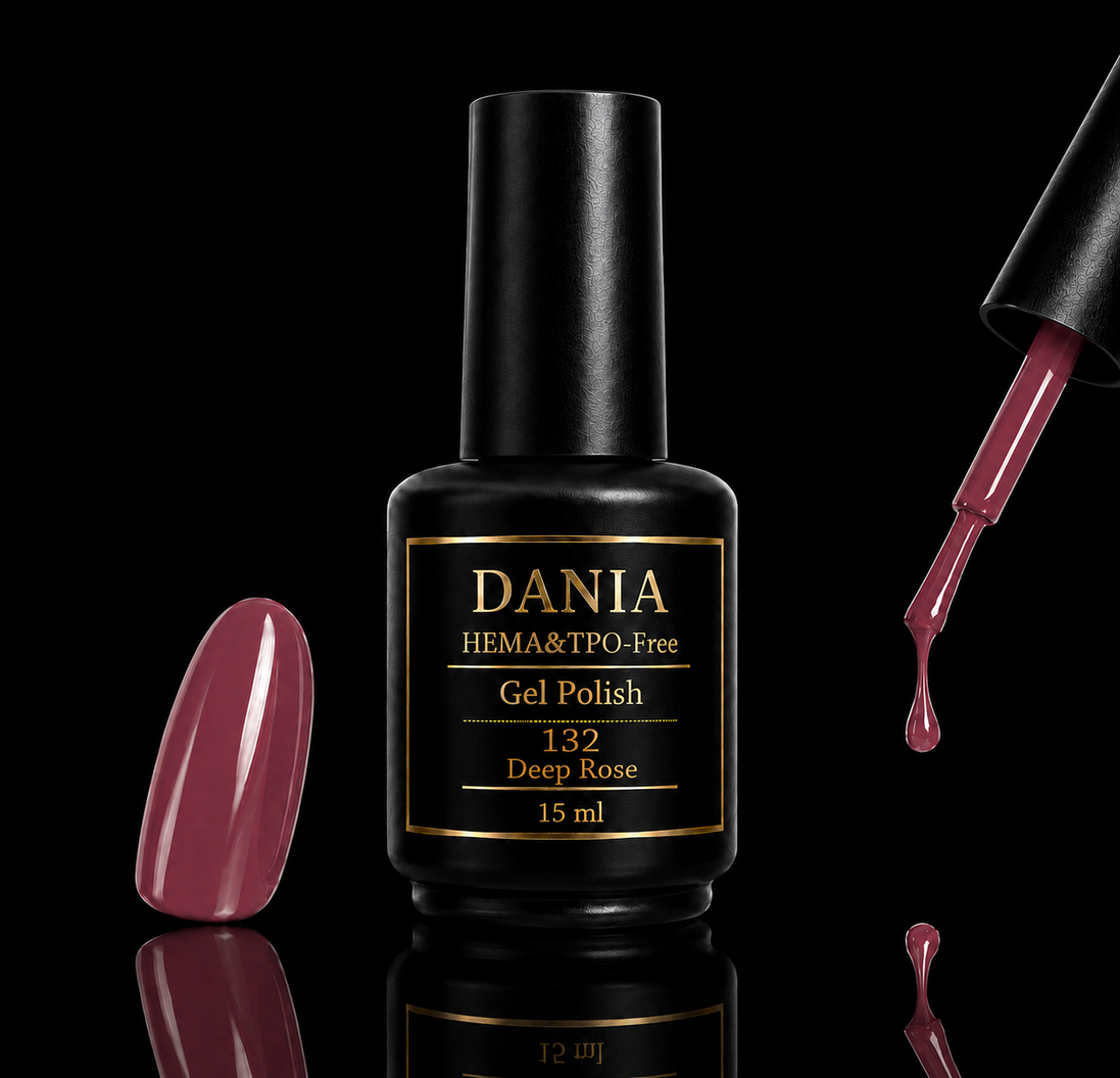132 Deep Rose | Gel Polish HEMA & TPO Free 15ml
