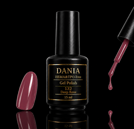 132 Deep Rose | Gel Polish HEMA & TPO Free 15ml