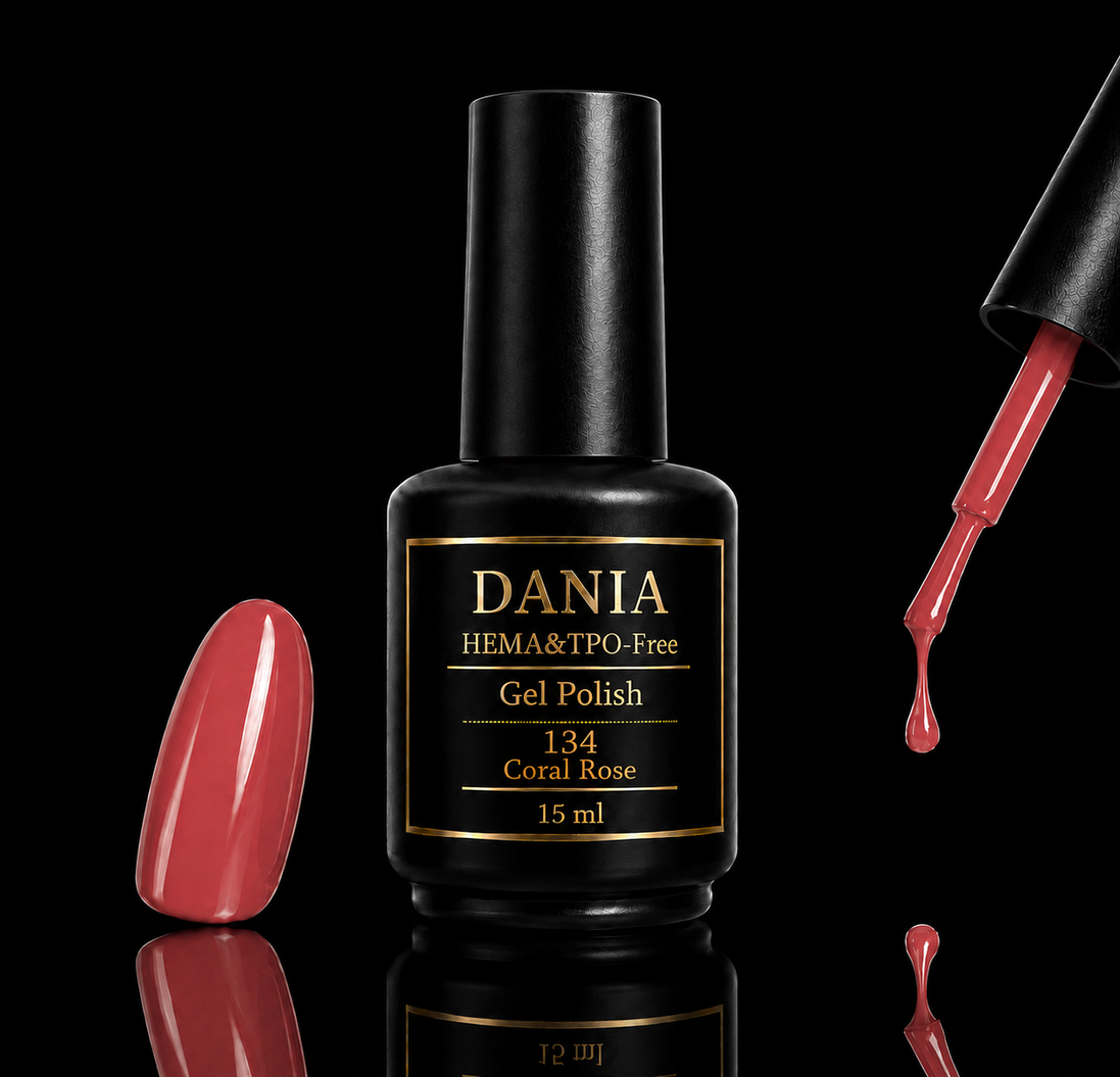 134 Coral Rose | Gel Polish HEMA & TPO Free 15ml