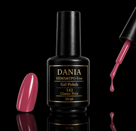 142 Classic Pink | Gel Polish HEMA & TPO Free 15ml