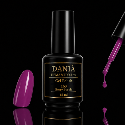 DANIÀ Gel Polish 163 Berry Purple 15 ml