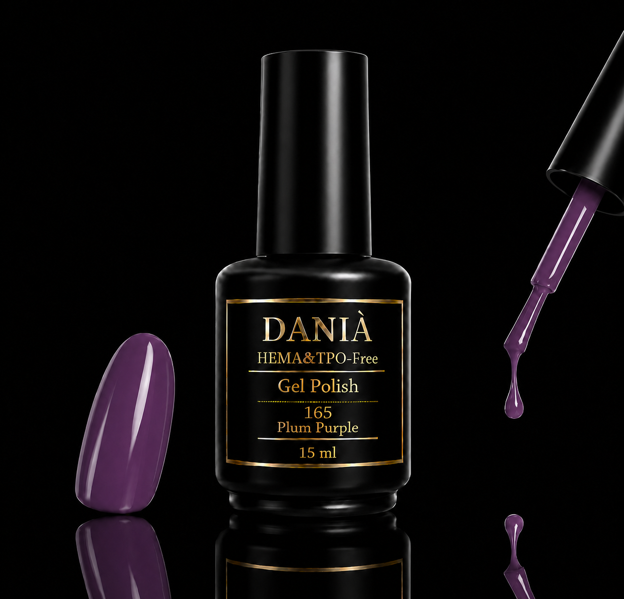 DANIÀ Gel Polish 165 Plum Purple 15 ml