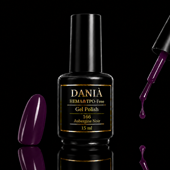 166 Aubergine Noir | Gel Polish HEMA & TPO Free 15ml