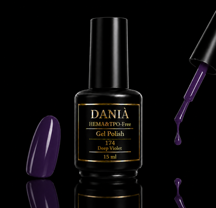 DANIÀ Gel Polish 174 Deep Violet 15 ml
