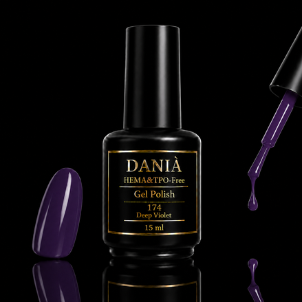 DANIÀ Gel Polish 174 Deep Violet 15 ml