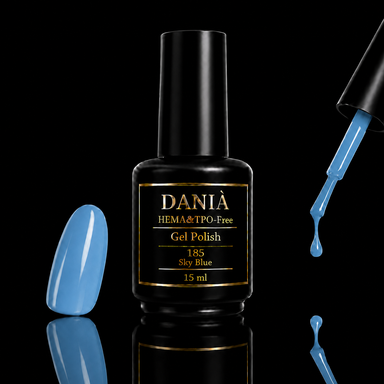 DANIÀ Gel Polish 185 Sky Blue 15 ml