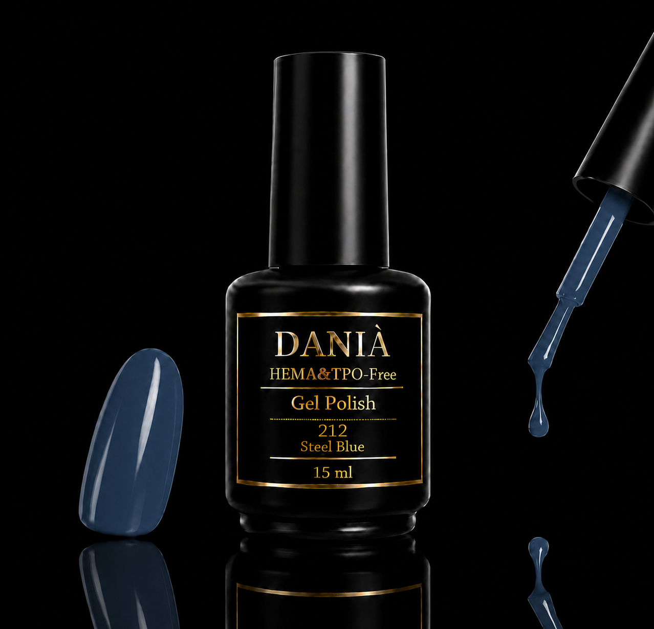 DANIÀ Gel Polish 212 Steel Blue 15 ml