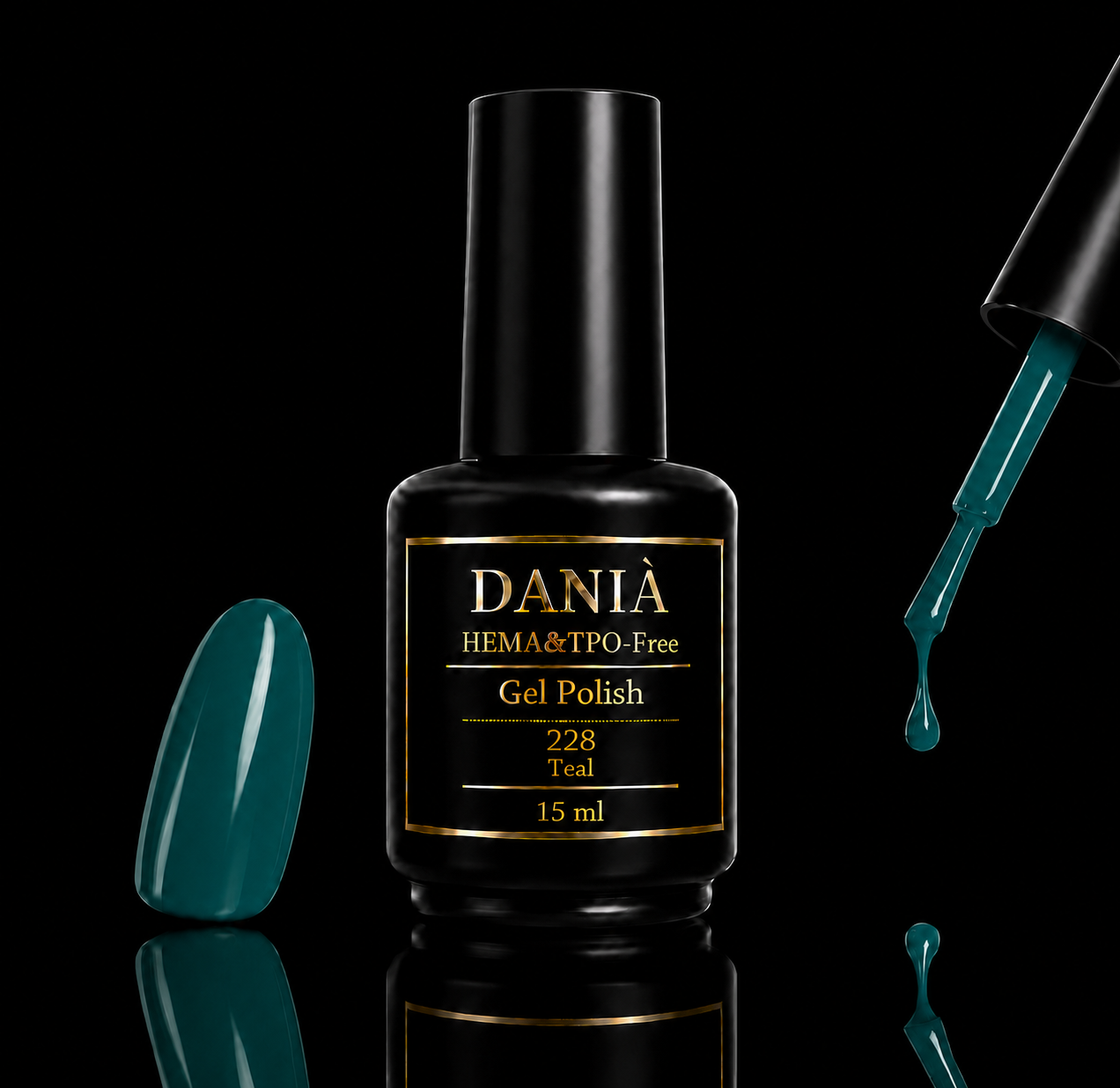 DANIÀ Gel Polish 228 Teal 15 ml