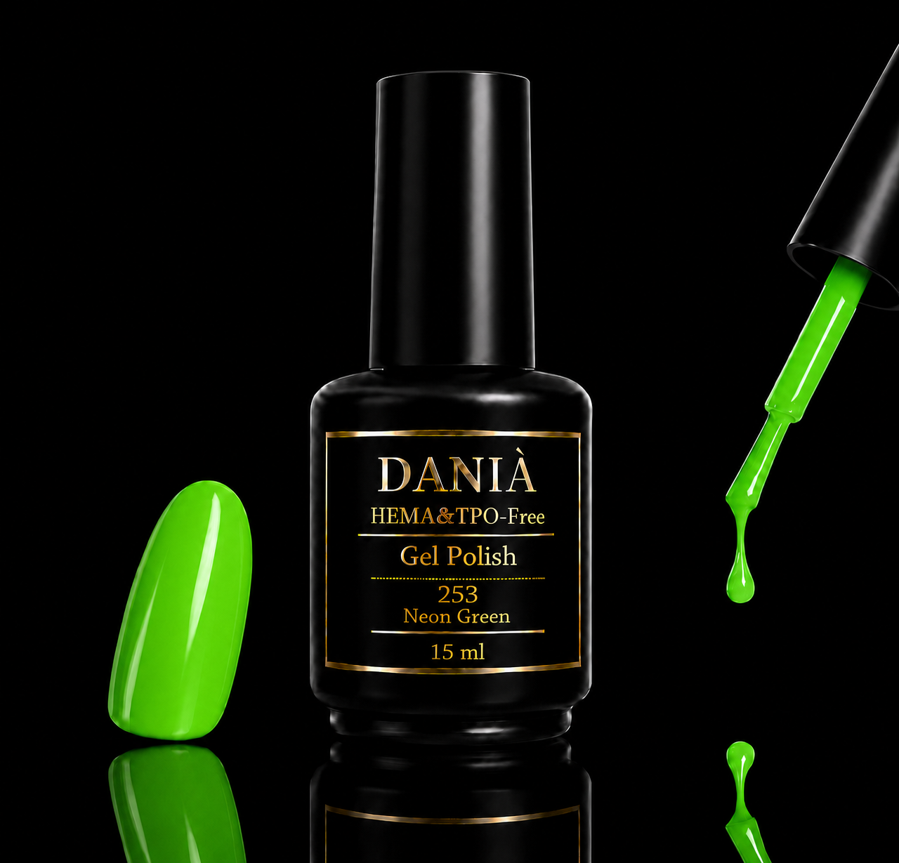 DANIÀ Gel Polish 253 Neon Green 15 ml