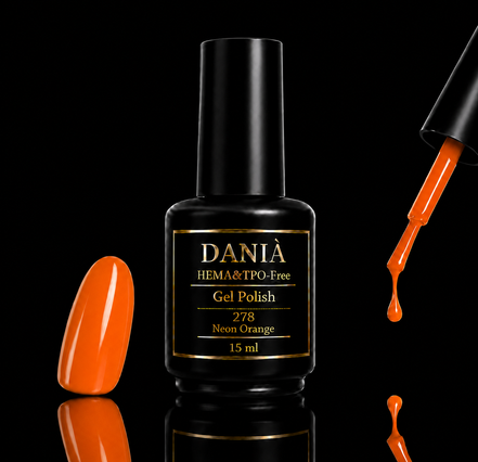 DANIÀ Gel Polish 278 Neon Orange 15 ml
