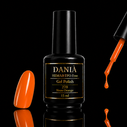 DANIÀ Gel Polish 278 Neon Orange 15 ml