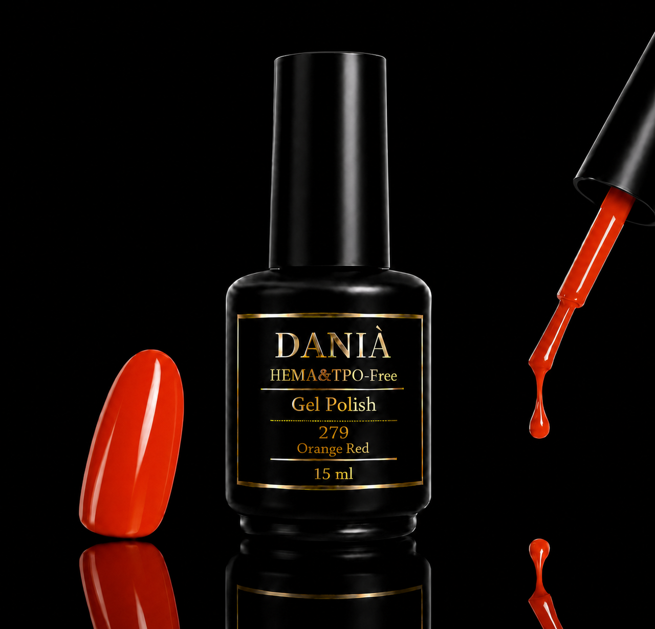 DANIÀ Gel Polish 279 Orange Red 15 ml