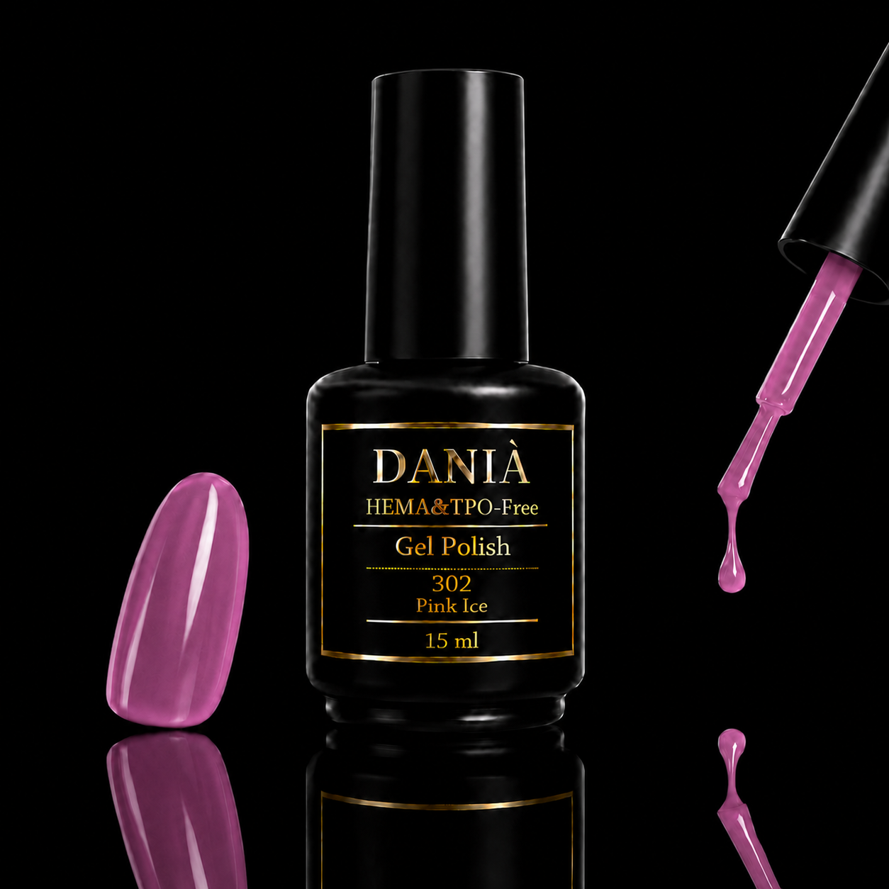 DANIÀ Gel Polish 302 Pink Ice 15 ml