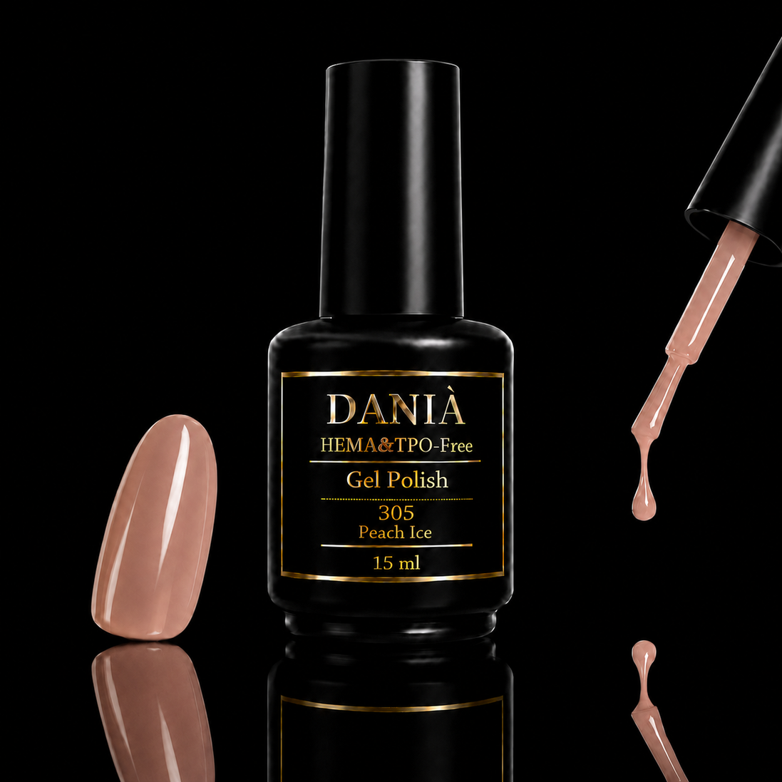 DANIÀ Gel Polish 305 Peach Ice 15 ml