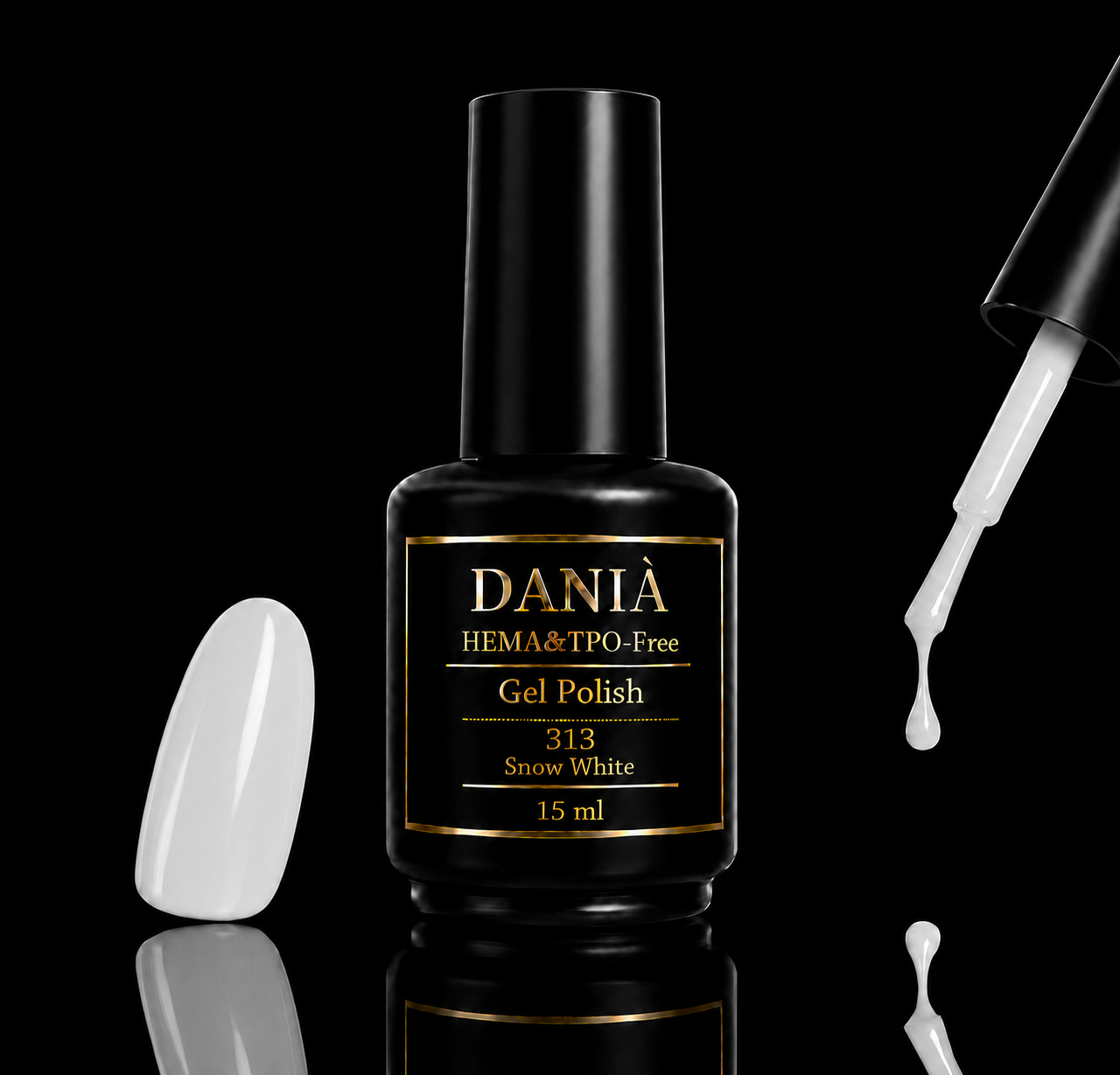 DANIÀ Gel Polish 313 Snow White 15 ml