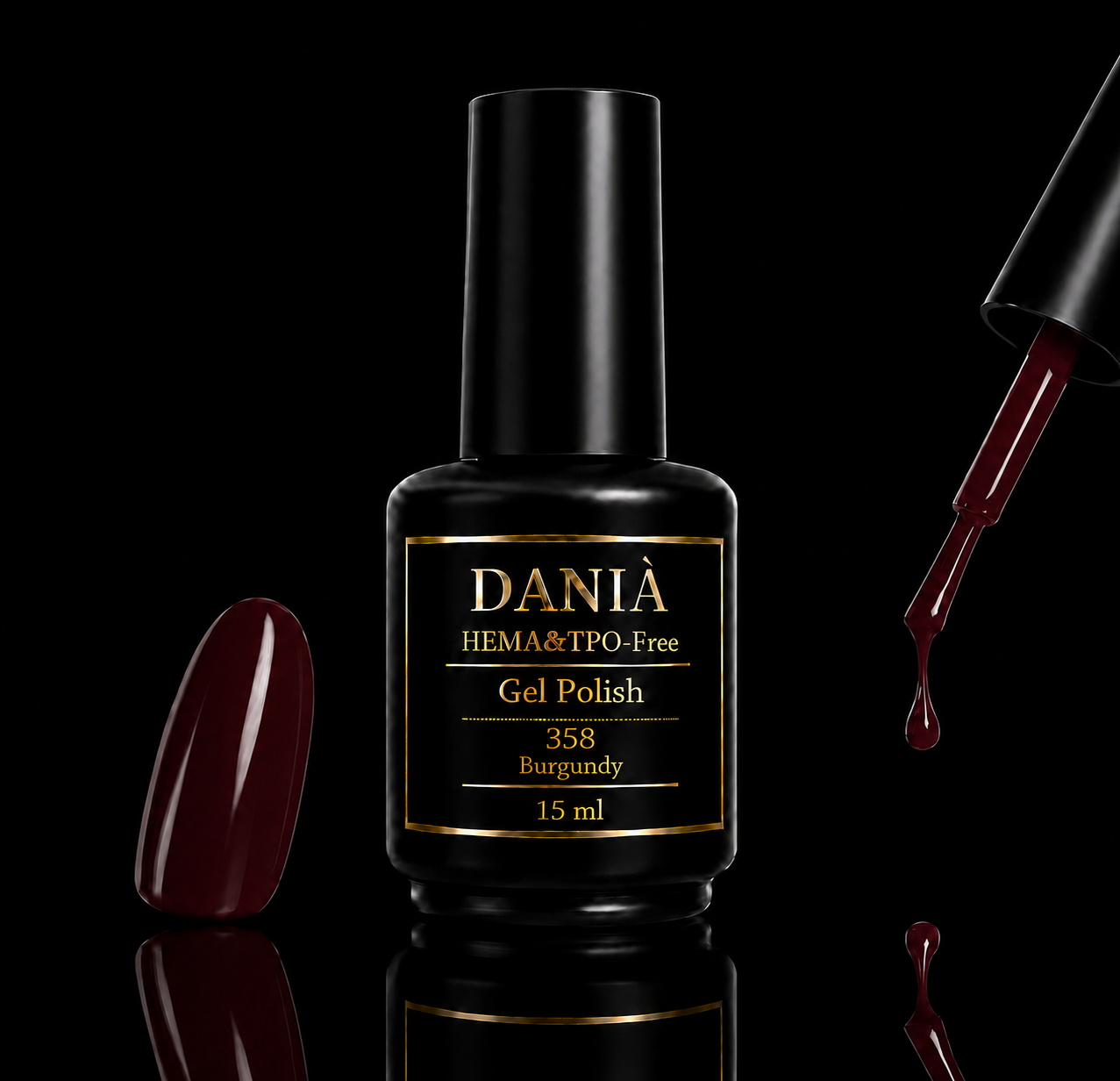 DANIÀ Gel Polish 358 Burgundy 15 ml
