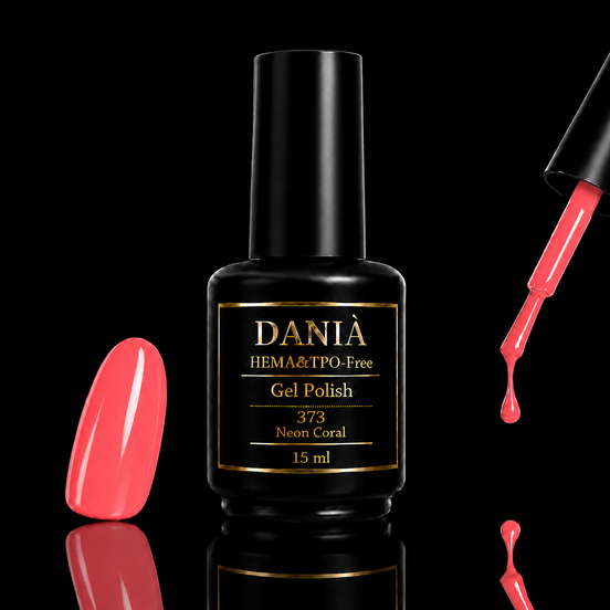 DANIÀ Gel Polish 373 Neon Coral 15 ml