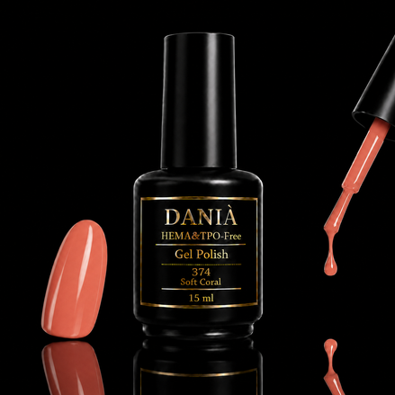 DANIÀ Gel Polish 374 Soft Coral 15 ml