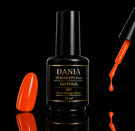 DANIÀ Gel Polish 387 Neon Orange Glow 15 ml
