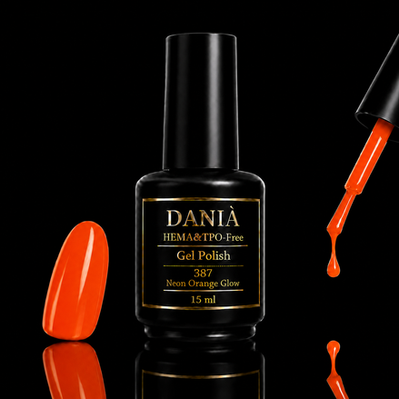 DANIÀ Gel Polish 387 Neon Orange Glow 15 ml