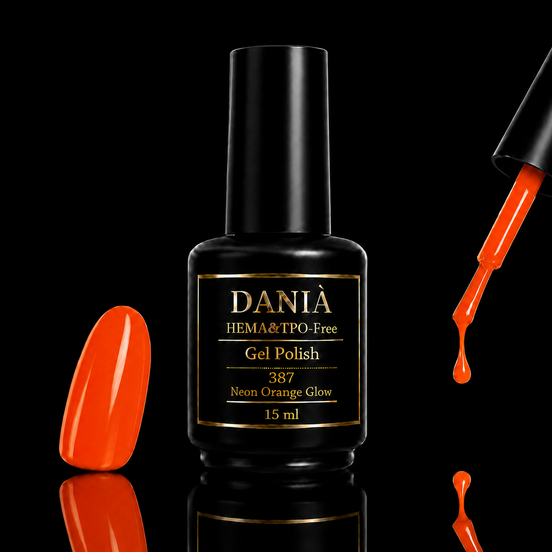 DANIÀ Gel Polish 387 Neon Orange Glow 15 ml