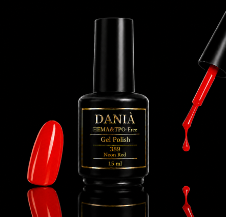 DANIÀ Gel Polish 389 Neon Red 15 ml