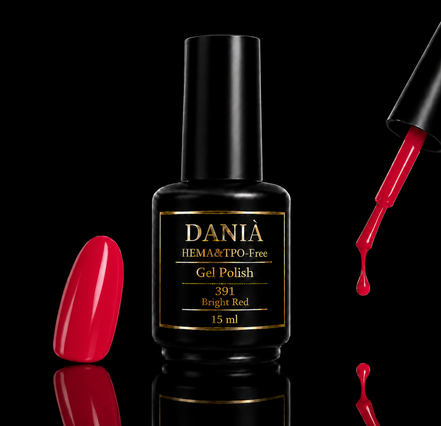 DANIÀ Gel Polish 391 Bright Red 15 ml