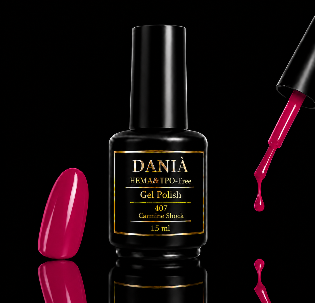 407 Carmine Shock | Gel Polish HEMA & TPO Free 15ml