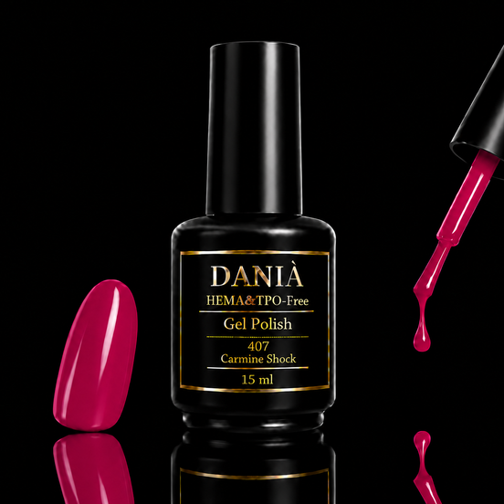 407 Carmine Shock | Gel Polish HEMA & TPO Free 15ml