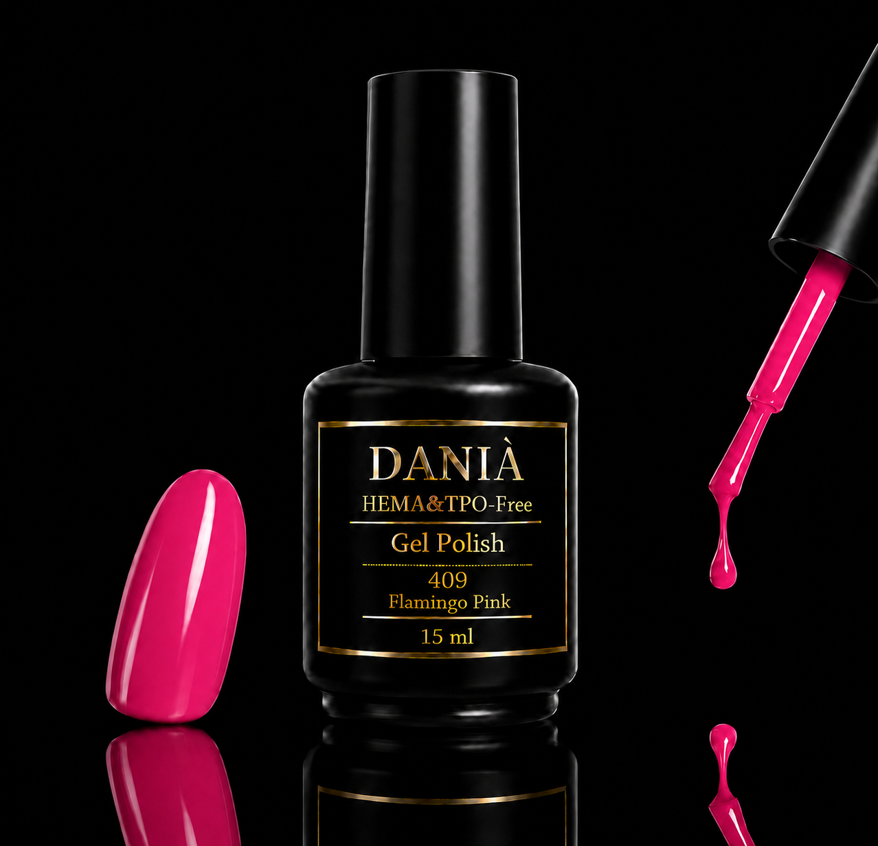 DANIÀ Gel Polish 409 Flamingo Pink 15 ml