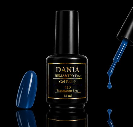 DANIÀ Gel Polish 410 Transparent Blue 15 ml