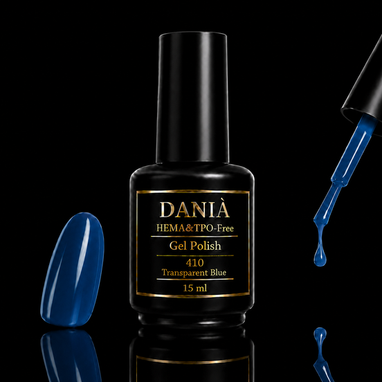 DANIÀ Gel Polish 410 Transparent Blue 15 ml