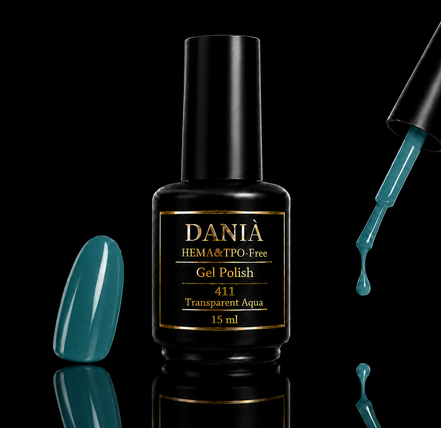 DANIÀ Gel Polish 411 Transparent Aqua 15 ml